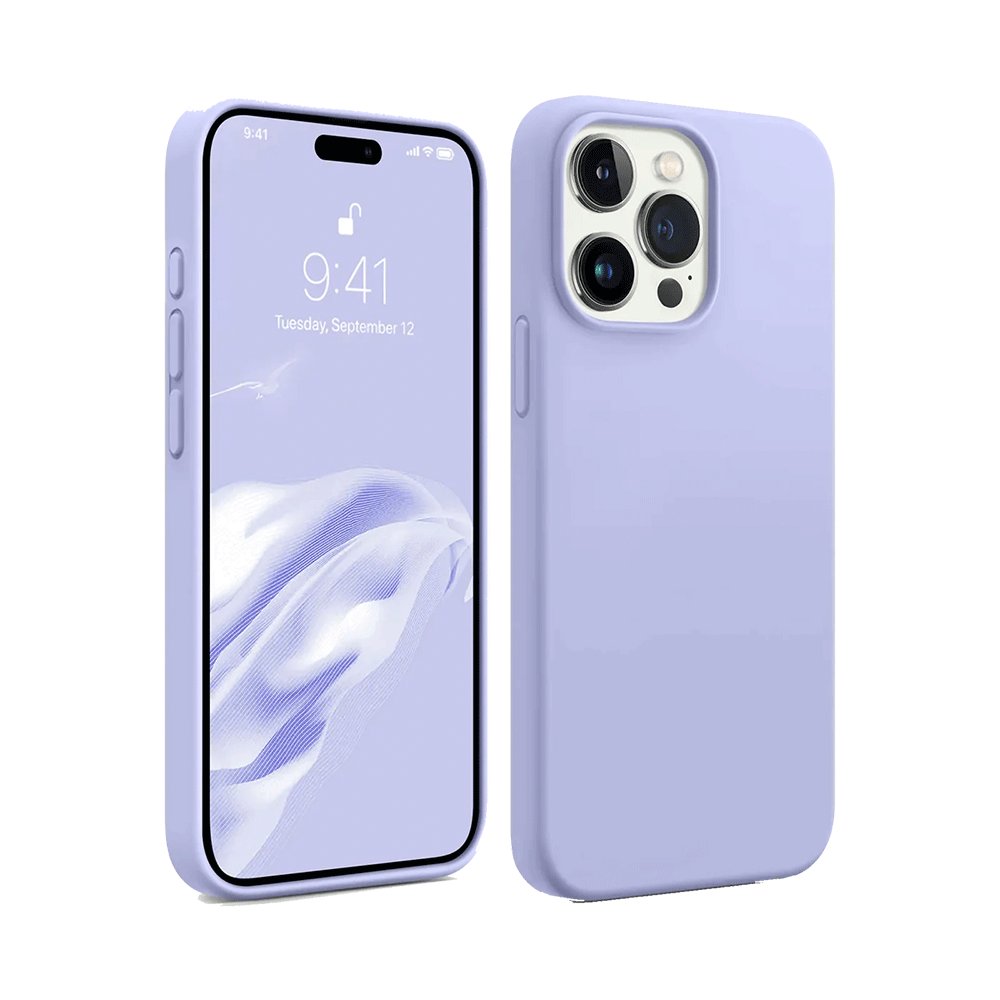 Newface iPhone 15 Pro Kılıf First Silikon - Lila