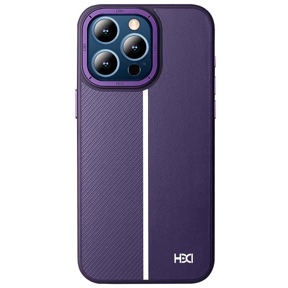 HDD iPhone 15 Pro Kılıf HBC-155 Lizbon Kapak - Derin Mor