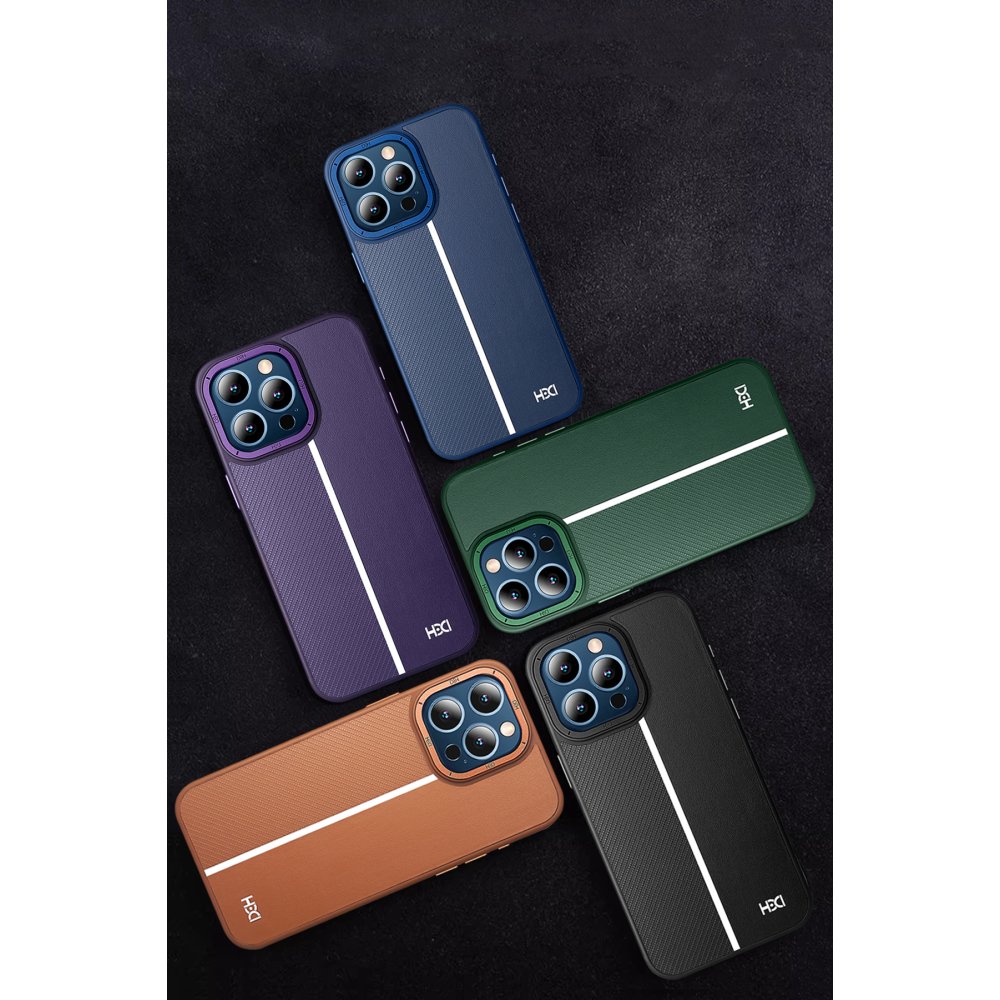 HDD iPhone 15 Pro Kılıf HBC-155 Lizbon Kapak - Kahverengi