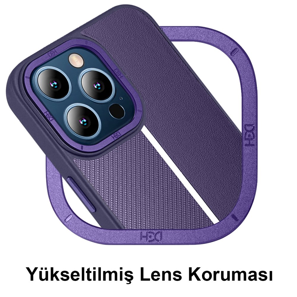 HDD iPhone 15 Pro Kılıf HBC-155 Lizbon Kapak - Kahverengi