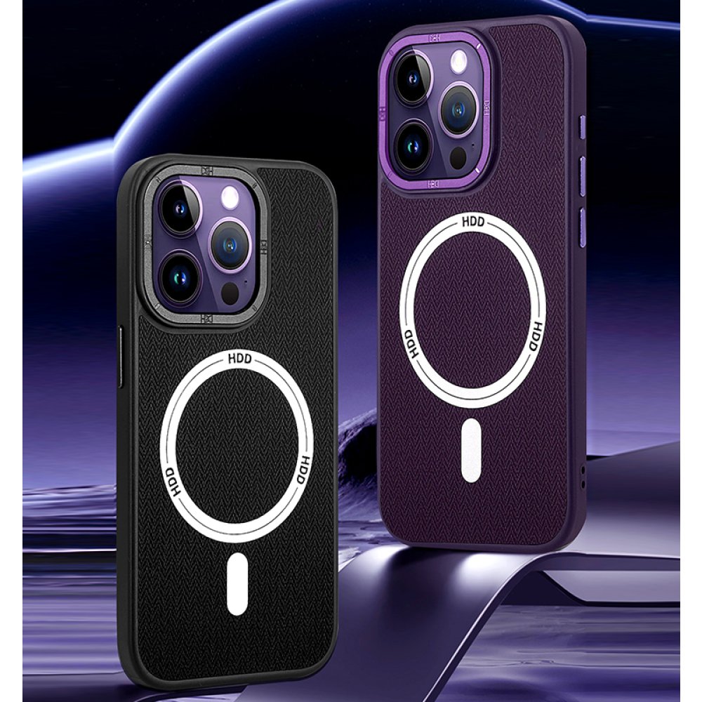 HDD iPhone 15 Pro Kılıf HBC-157 Granada Magneticsafe Kapak - Kahverengi