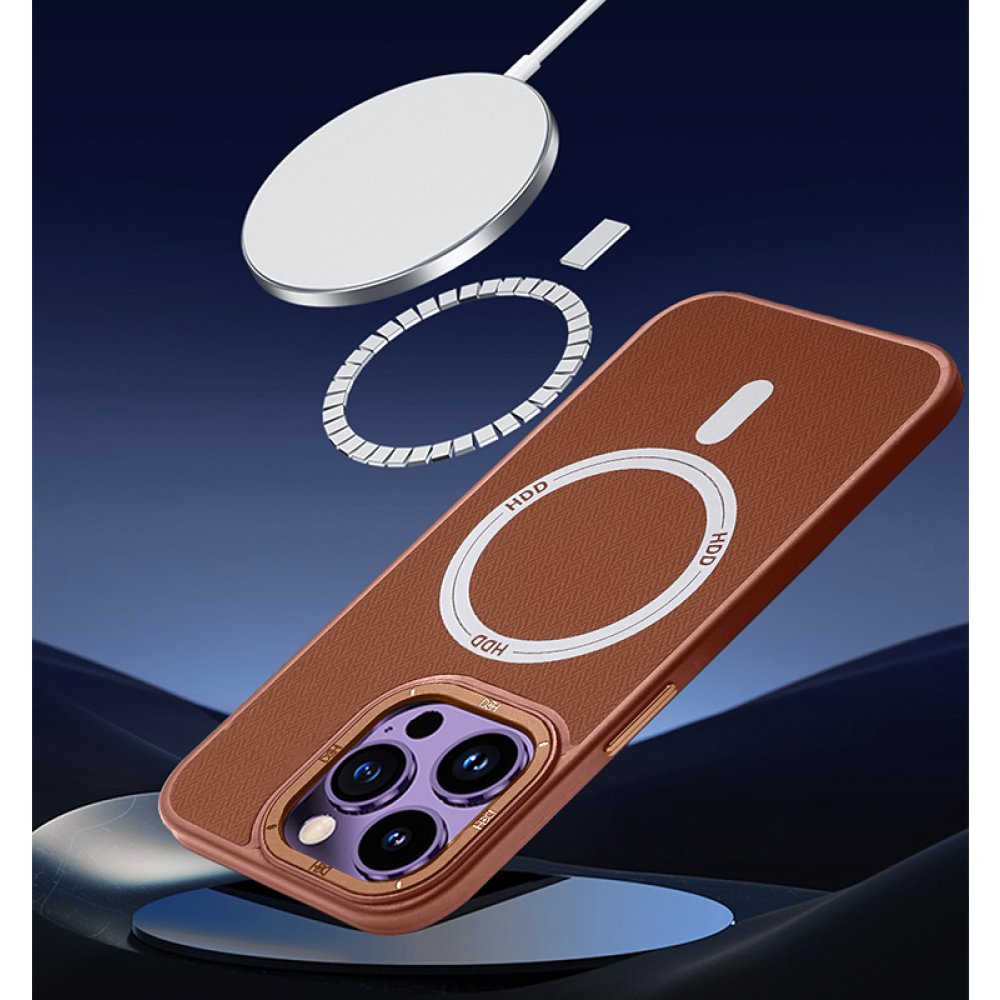 HDD iPhone 15 Pro Kılıf HBC-157 Granada Magneticsafe Kapak - Koyu Yeşil