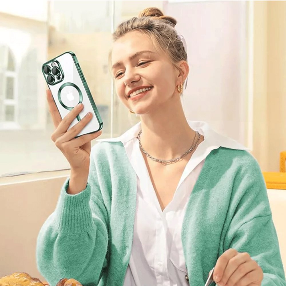 Newface iPhone 15 Pro Kılıf Kross Magneticsafe Kapak - Siyah