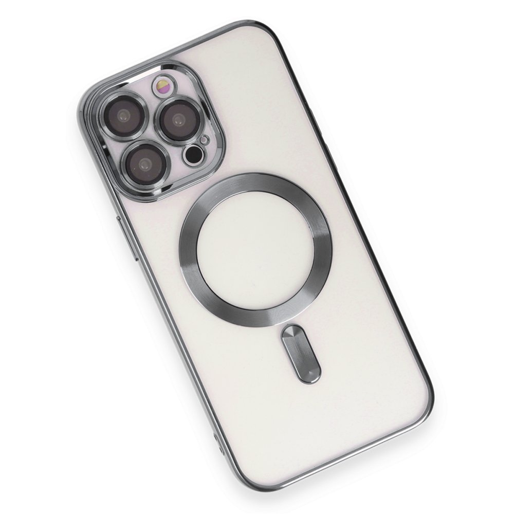 Newface iPhone 15 Pro Kılıf Kross Magneticsafe Kapak - Titan Gri