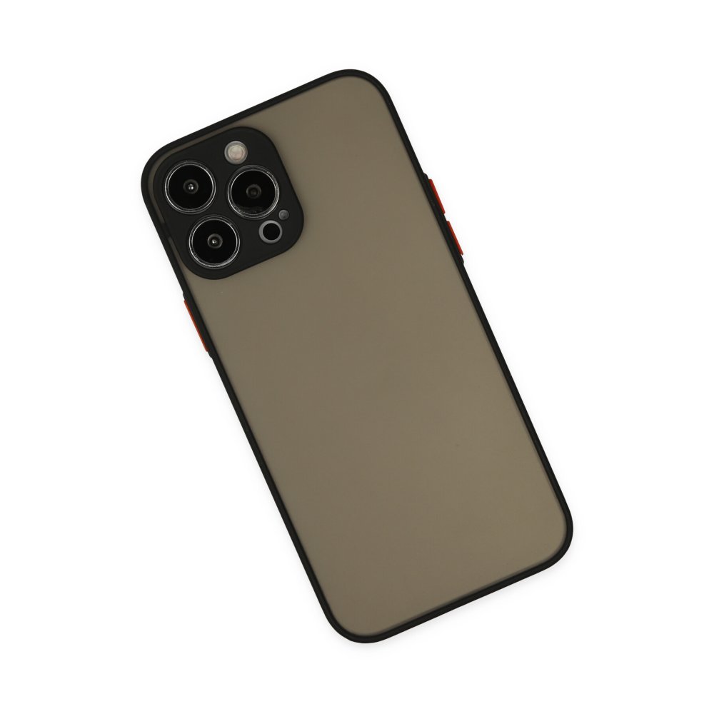 Newface iPhone 15 Pro Kılıf Montreal Silikon Kapak - Siyah