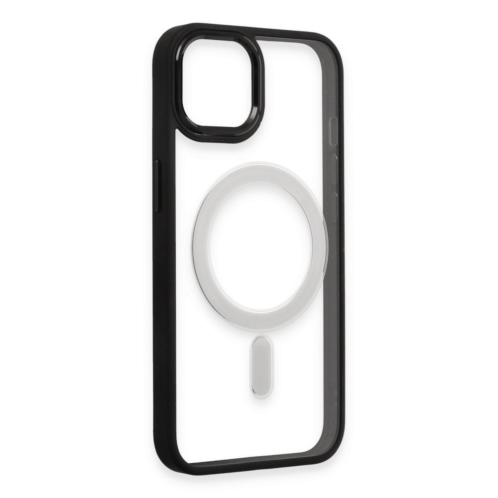 Newface iPhone 15 Pro Kılıf Room Magneticsafe Silikon - Siyah