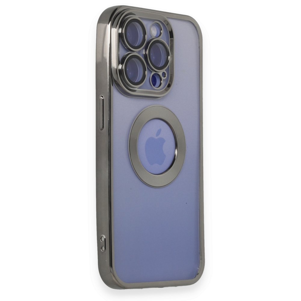 Newface iPhone 15 Pro Kılıf Slot Silikon - Titan Gri