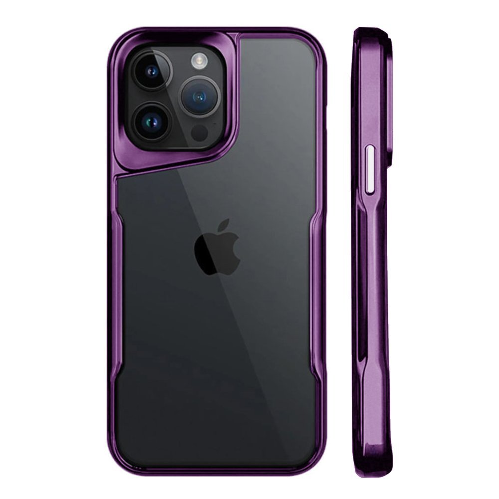 Newface iPhone 15 Pro Max Kılıf Boyi Silikon Kapak - Derin Mor