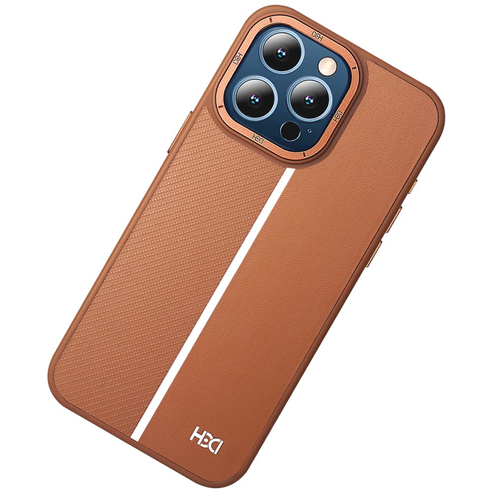 HDD iPhone 15 Pro Max Kılıf HBC-155 Lizbon Kapak - Kahverengi