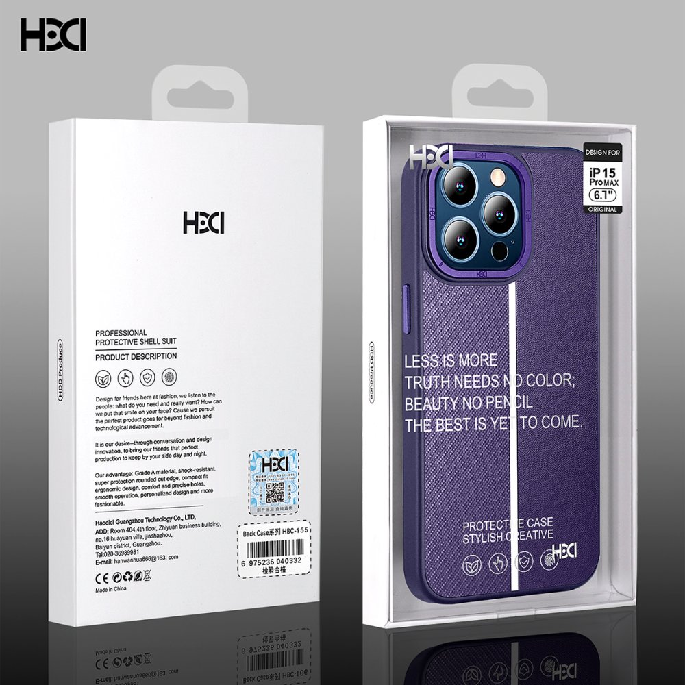 HDD iPhone 15 Pro Max Kılıf HBC-155 Lizbon Kapak - Siyah