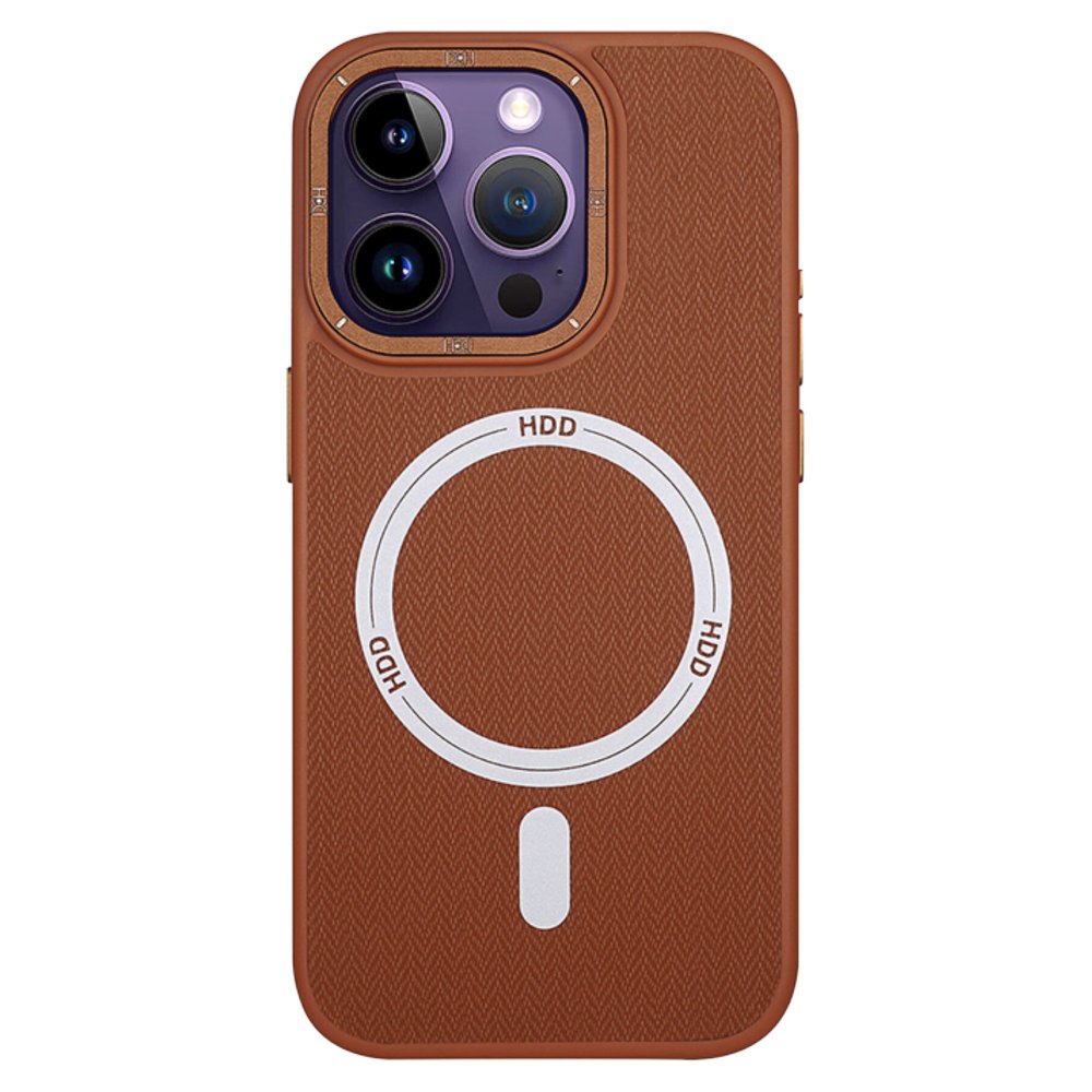 HDD iPhone 15 Pro Max Kılıf HBC-157 Granada Magneticsafe Kapak - Kahverengi