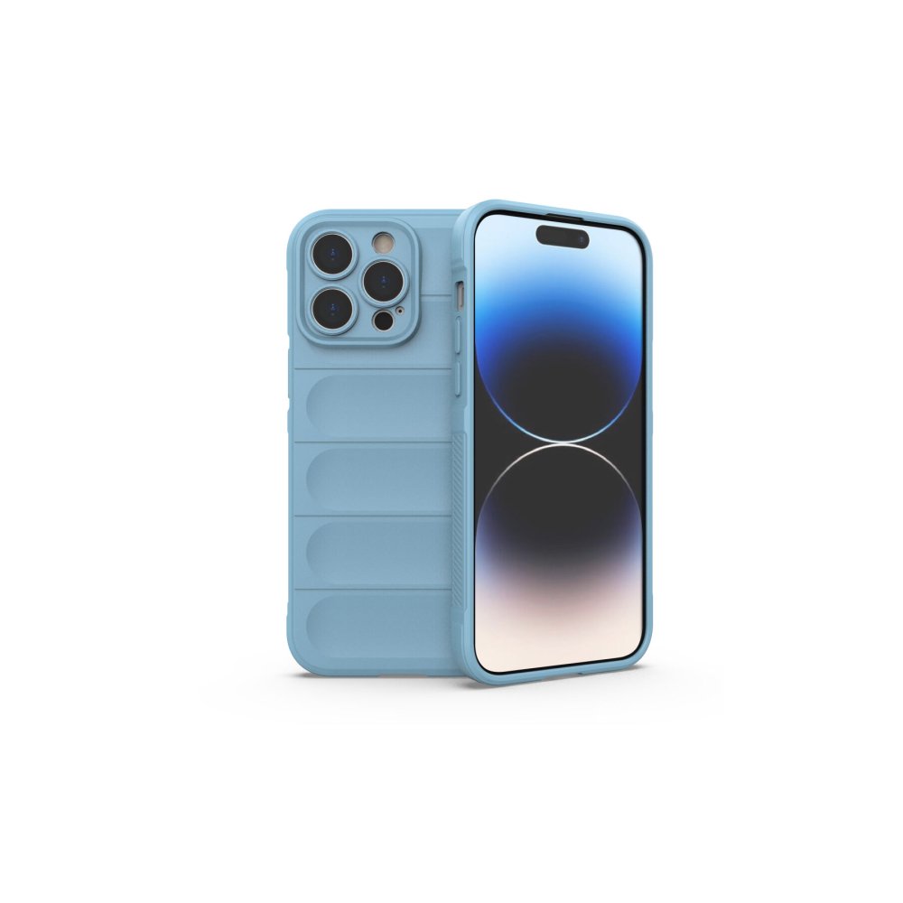 Newface iPhone 15 Pro Max Kılıf Optimum Silikon - Sky Blue
