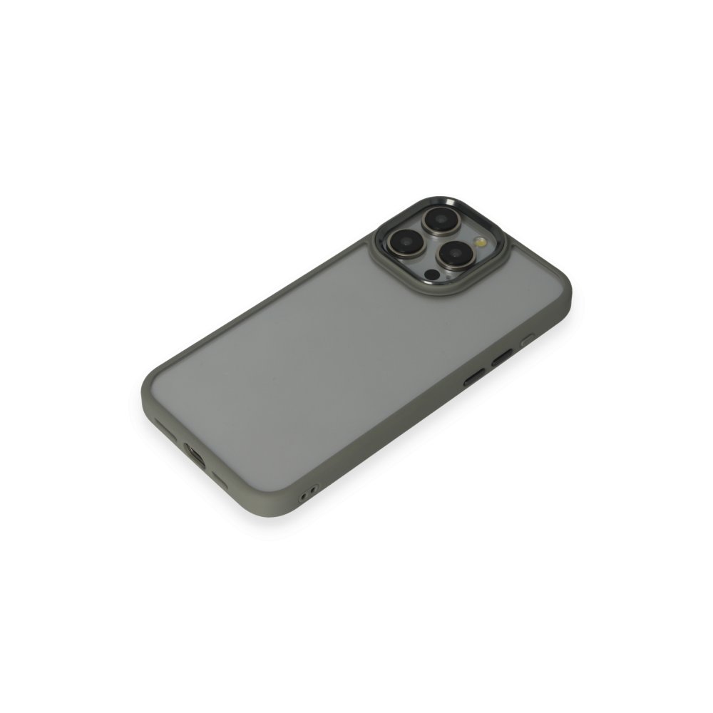 Newface iPhone 15 Pro Max Kılıf Power Silikon - Gri