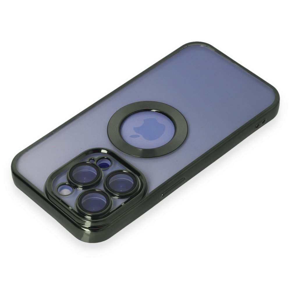 Newface iPhone 15 Pro Max Kılıf Slot Silikon - Köknar Yeşili