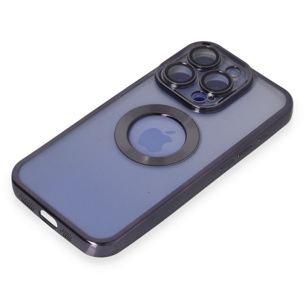 Newface iPhone 15 Pro Max Kılıf Slot Silikon - Mor