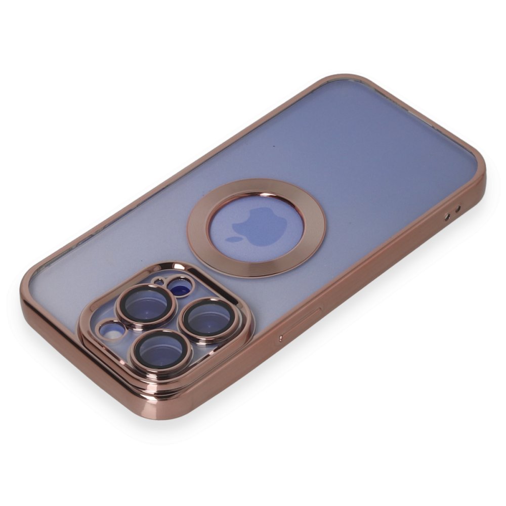Newface iPhone 15 Pro Max Kılıf Slot Silikon - Rose Gold
