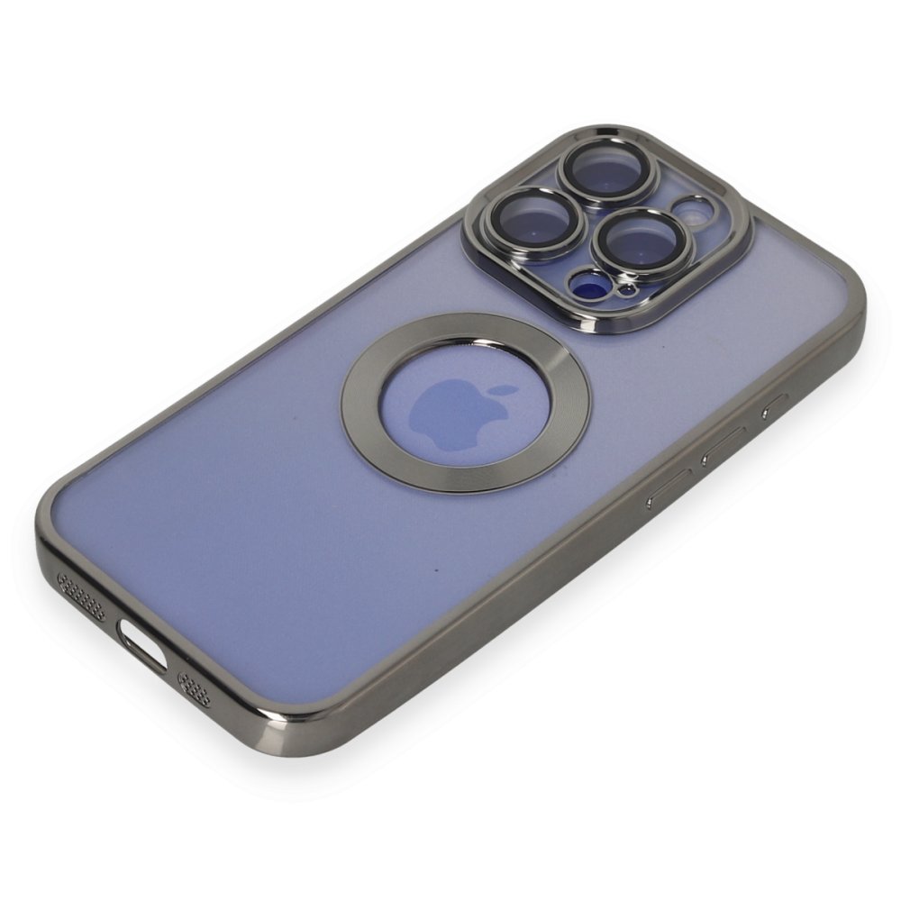 Newface iPhone 15 Pro Max Kılıf Slot Silikon - Titan Gri