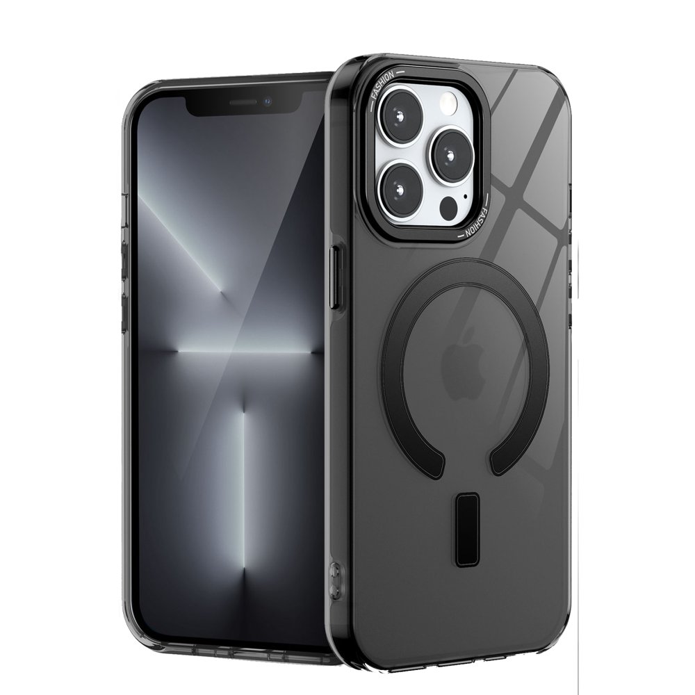 Newface iPhone 15 Pro Max Kılıf Troy Magsafe Kapak - Siyah