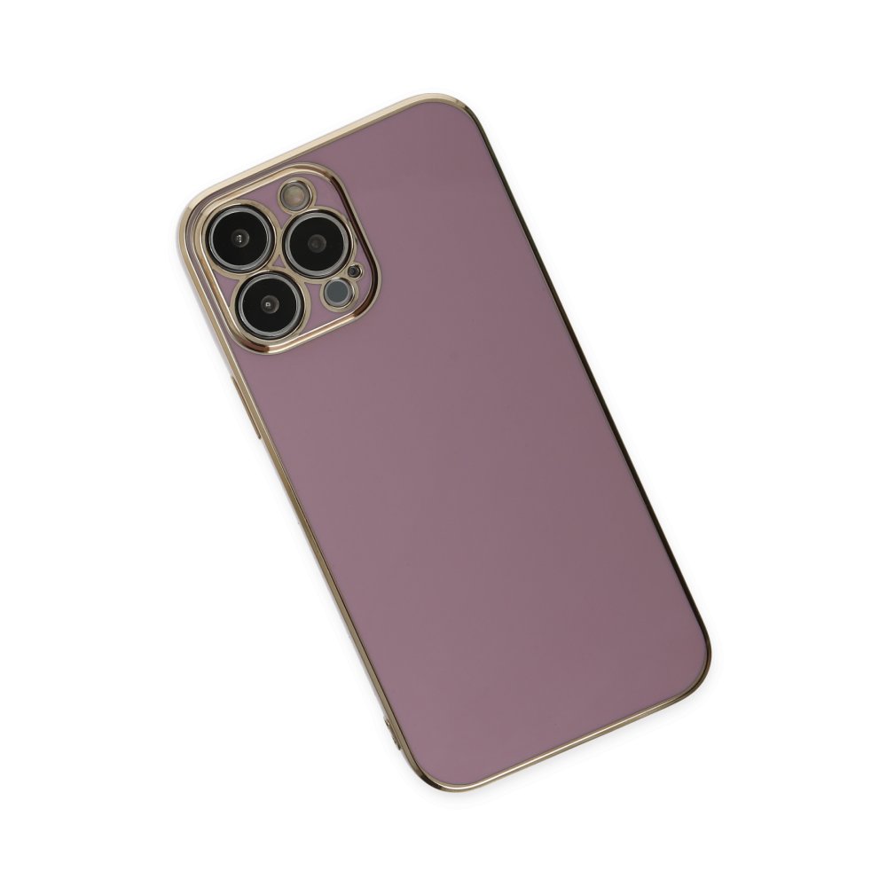 Newface iPhone 15 Pro Max Kılıf Volet Silikon - Mor