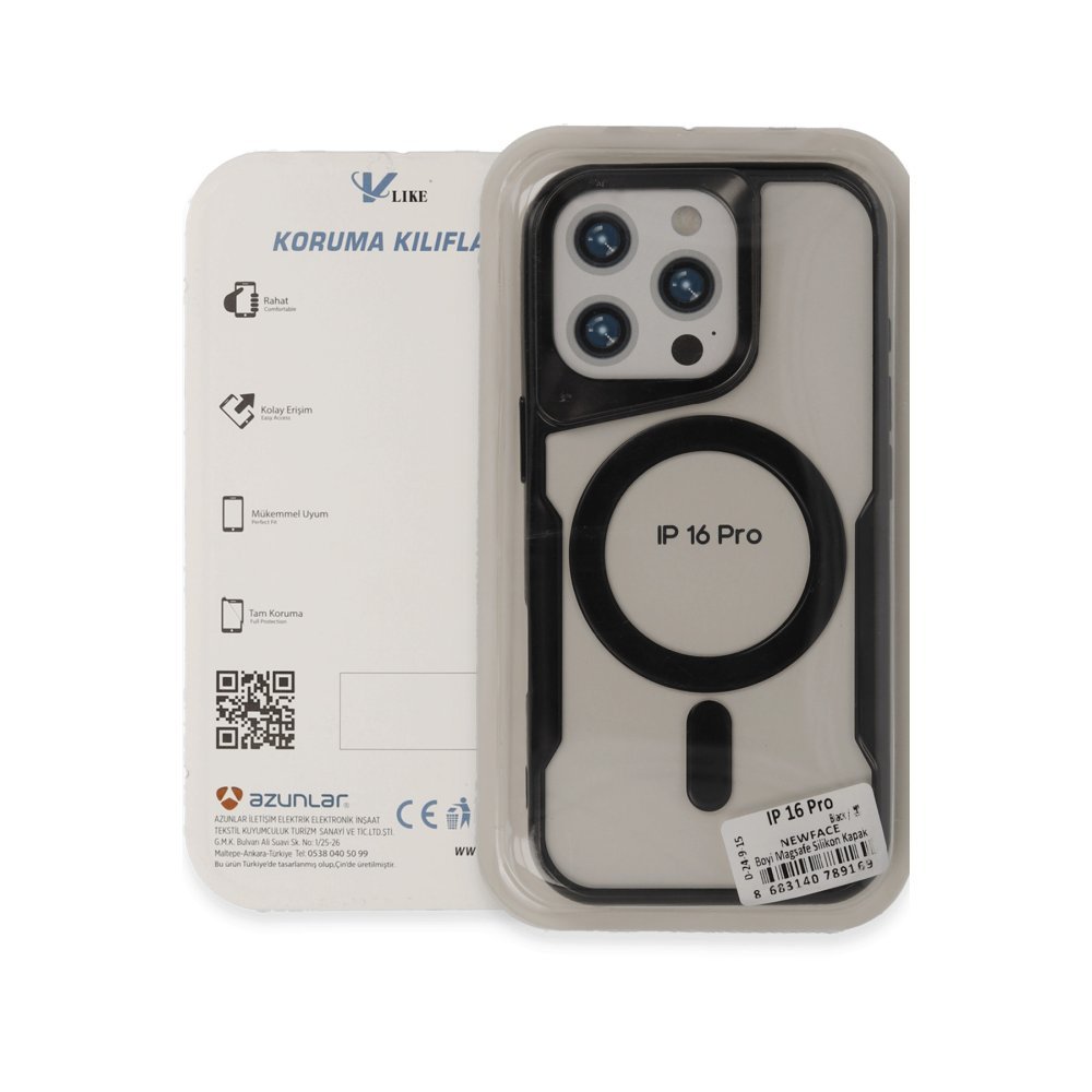 Newface iPhone 16 Kılıf Boyi Magsafe Silikon Kapak - Derin Mor