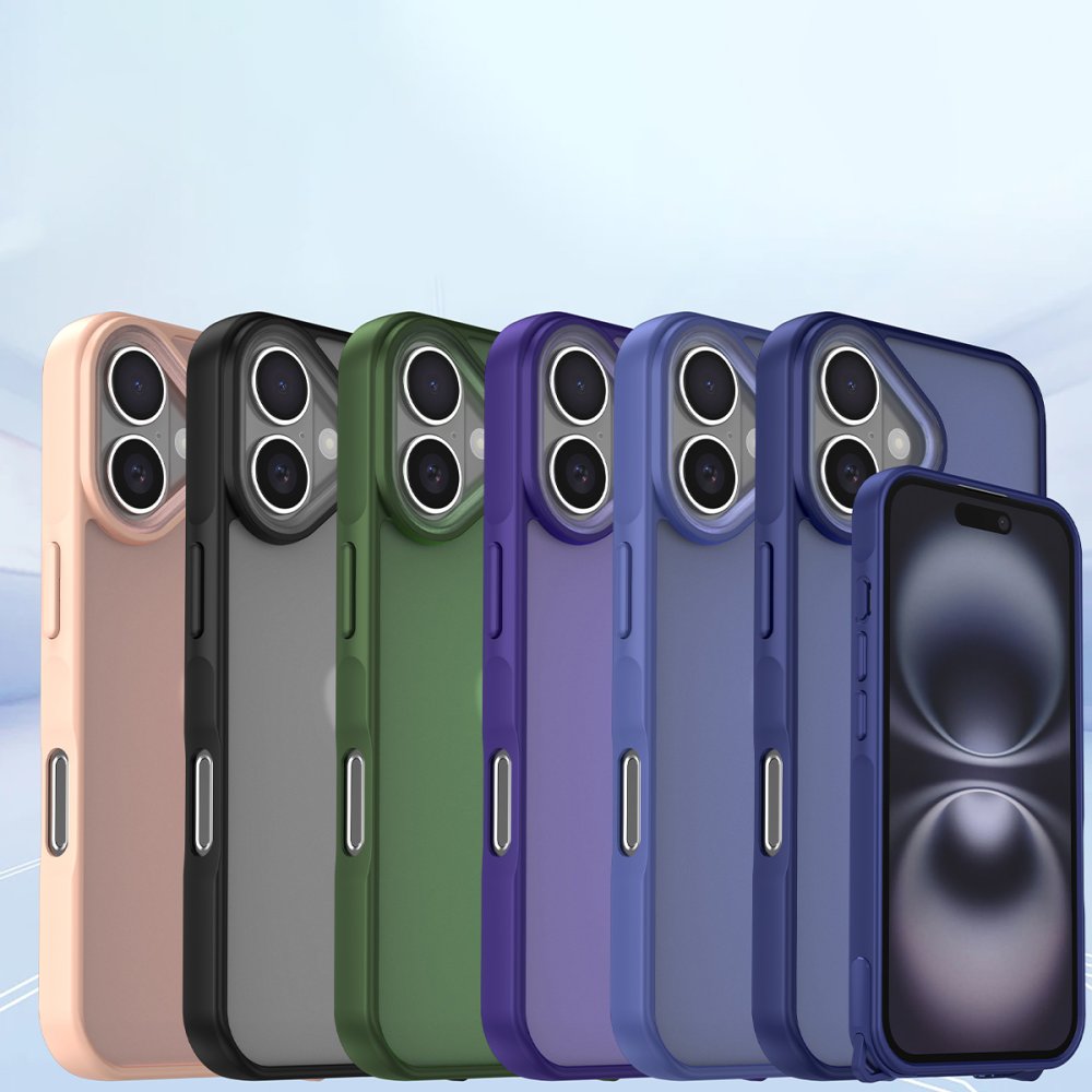 Newface iPhone 16 Kılıf Elegant Kapak - Lacivert