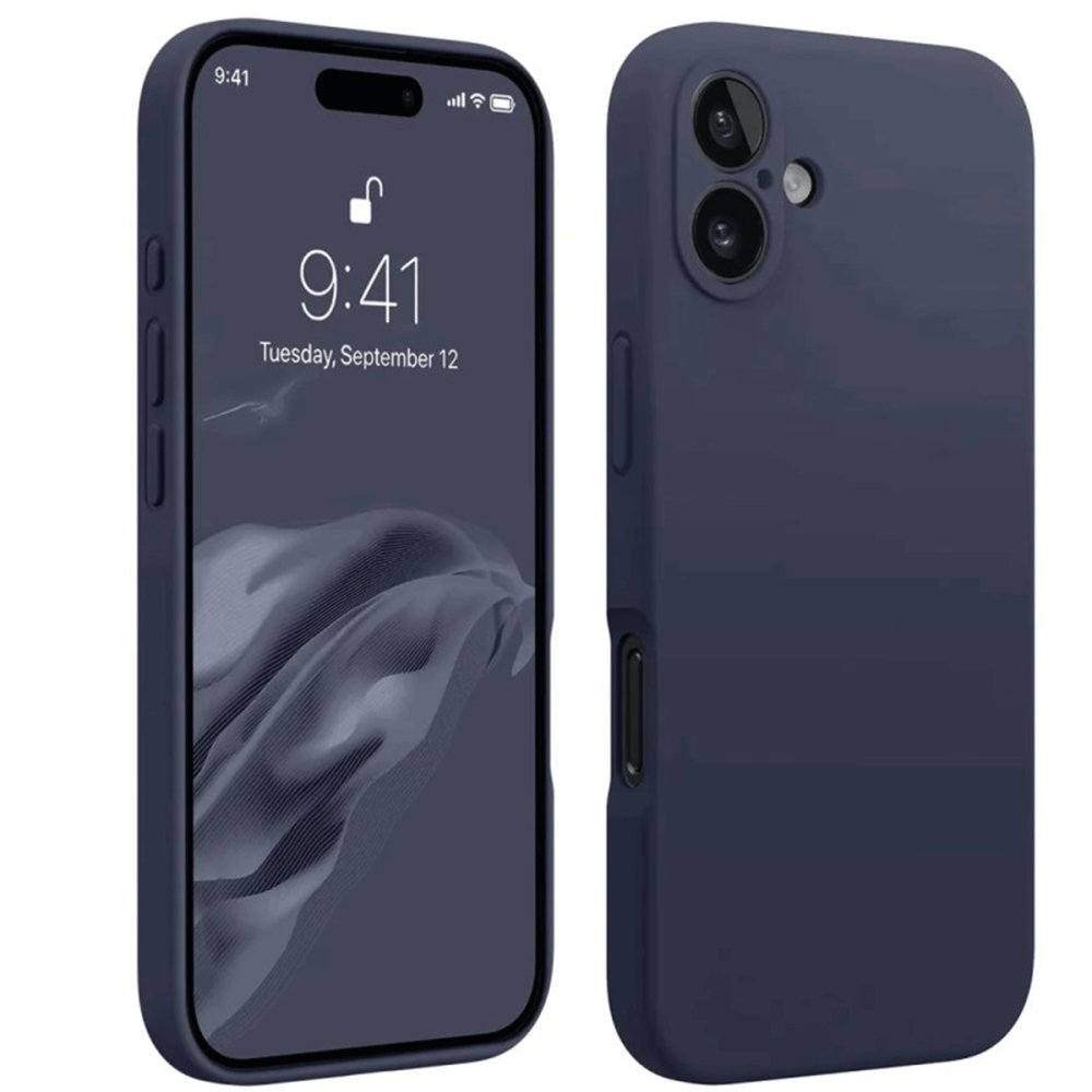 Newface iPhone 16 Kılıf First Silikon - Lacivert
