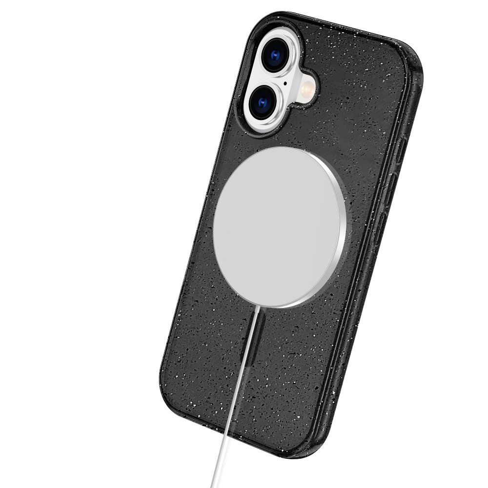 Newface iPhone 16 Kılıf Glow Magsafe Kapak - Siyah