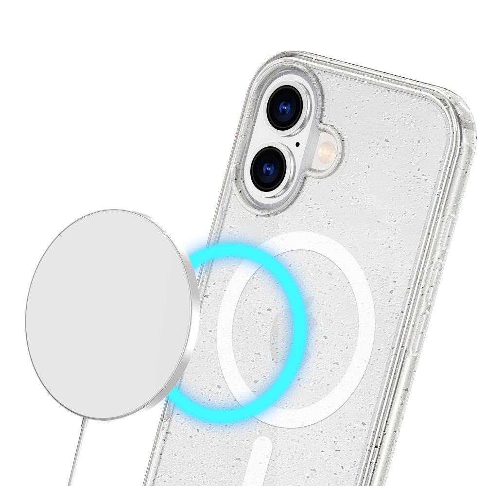 Newface iPhone 16 Kılıf Glow Magsafe Kapak - Turuncu