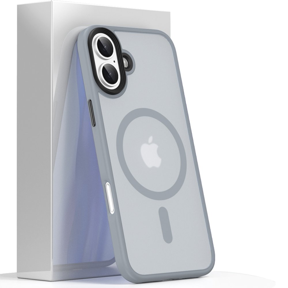 Newface iPhone 16 Kılıf Trex Magneticsafe Kapak - Titan Gri