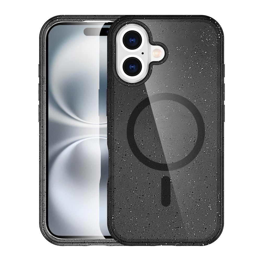Newface iPhone 16 Plus Kılıf Glow Magsafe Kapak - Siyah