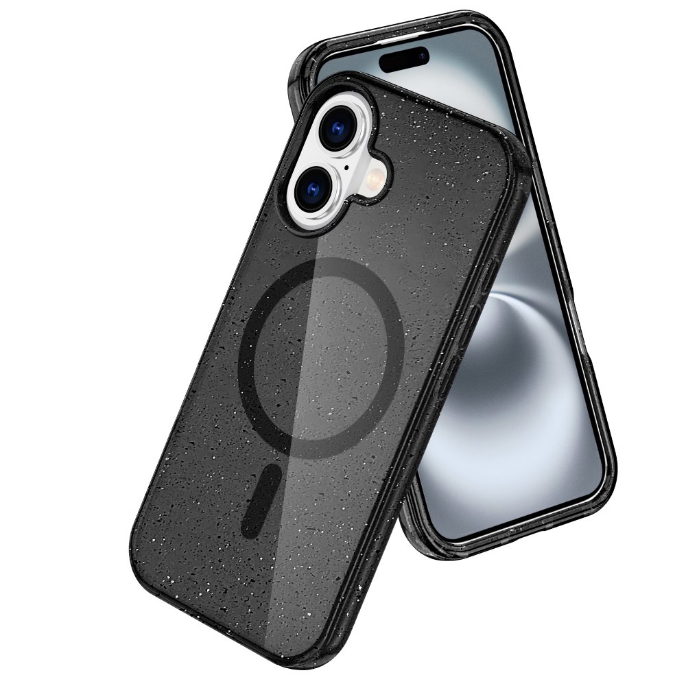 Newface iPhone 16 Plus Kılıf Glow Magsafe Kapak - Siyah