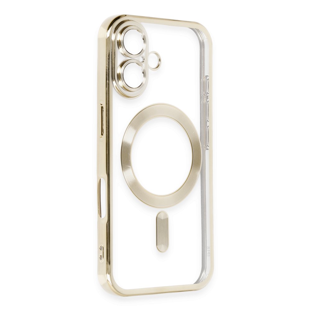 Newface iPhone 16 Plus Kılıf Kross Magneticsafe Kapak - Gold