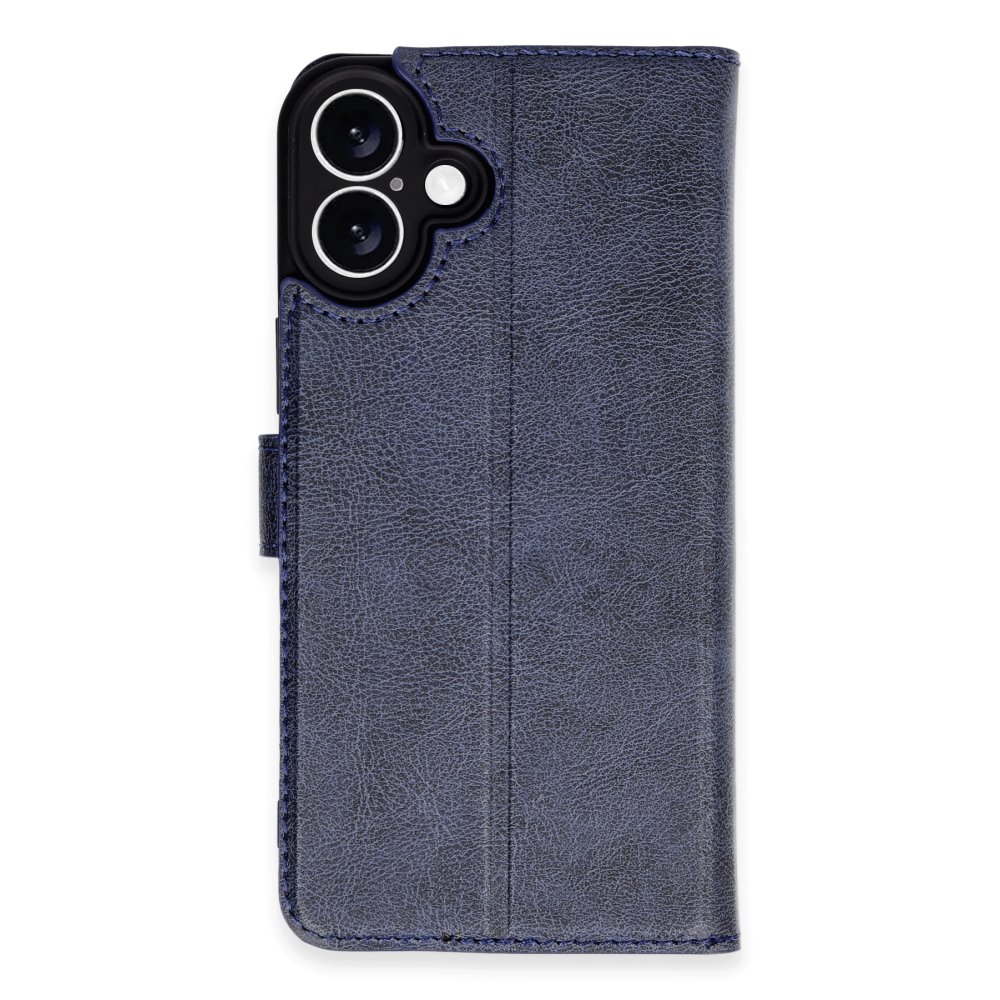 Newface iPhone 16 Plus Kılıf Trend S Plus Kapaklı Kılıf - Lacivert