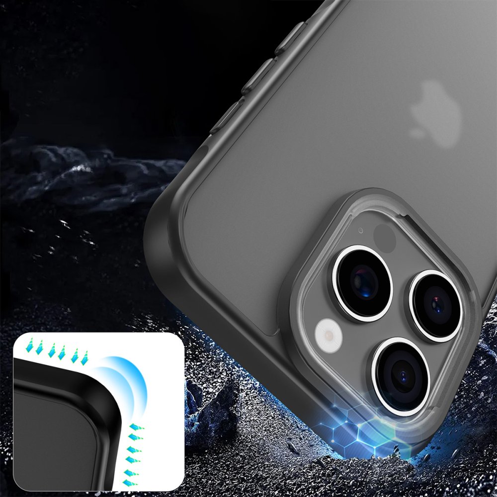 Newface iPhone 16 Pro Kılıf Elegant Kapak - Siyah