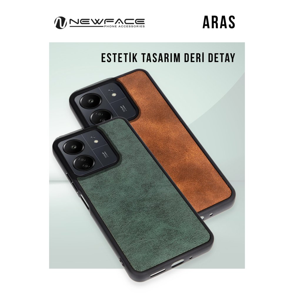 Newface iPhone 16 Pro Max Kılıf Aras Deri Kapak - Siyah