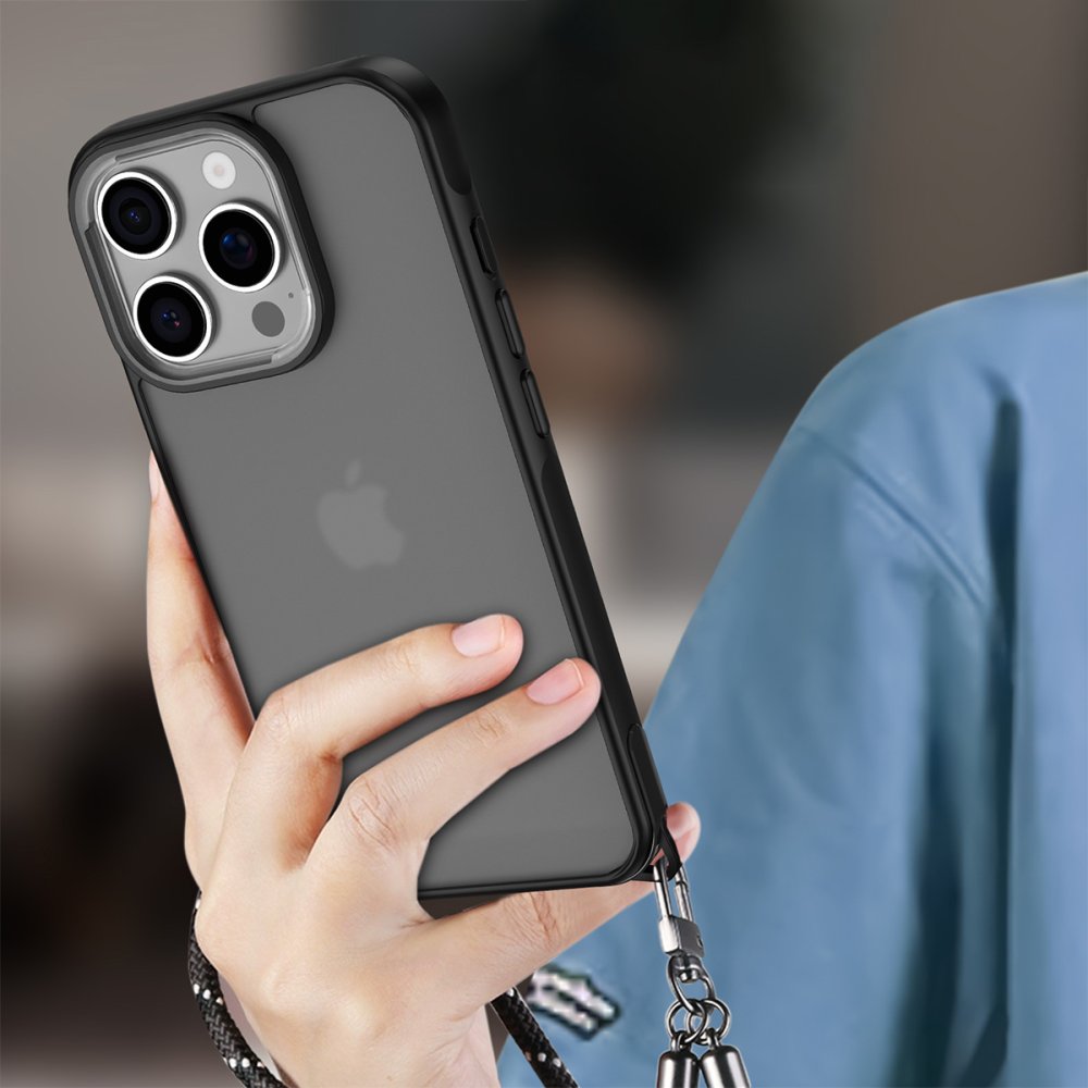 Newface iPhone 16 Pro Max Kılıf Elegant Kapak - Siyah