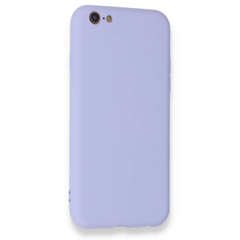 Newface iPhone 6 Kılıf Nano içi Kadife Silikon - Lila