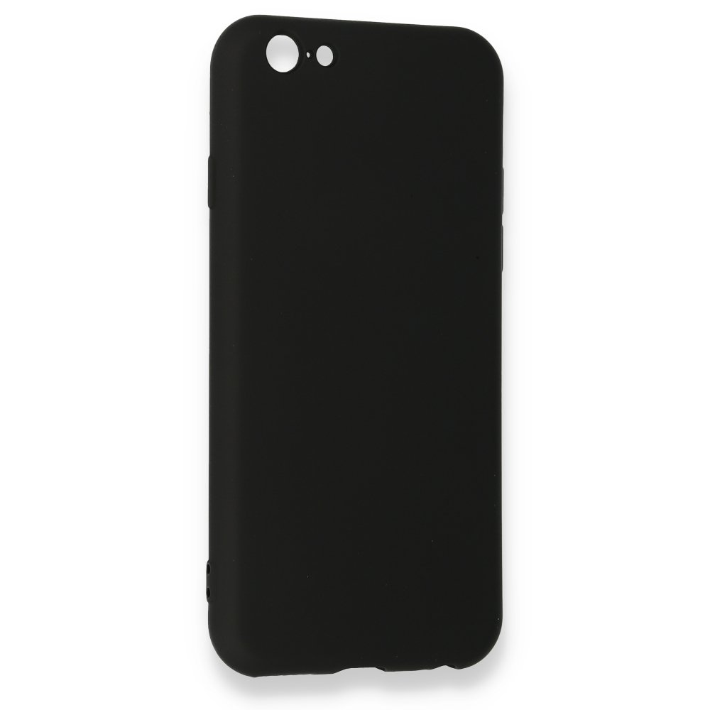 Newface iPhone 6 Kılıf Nano içi Kadife  Silikon - Siyah