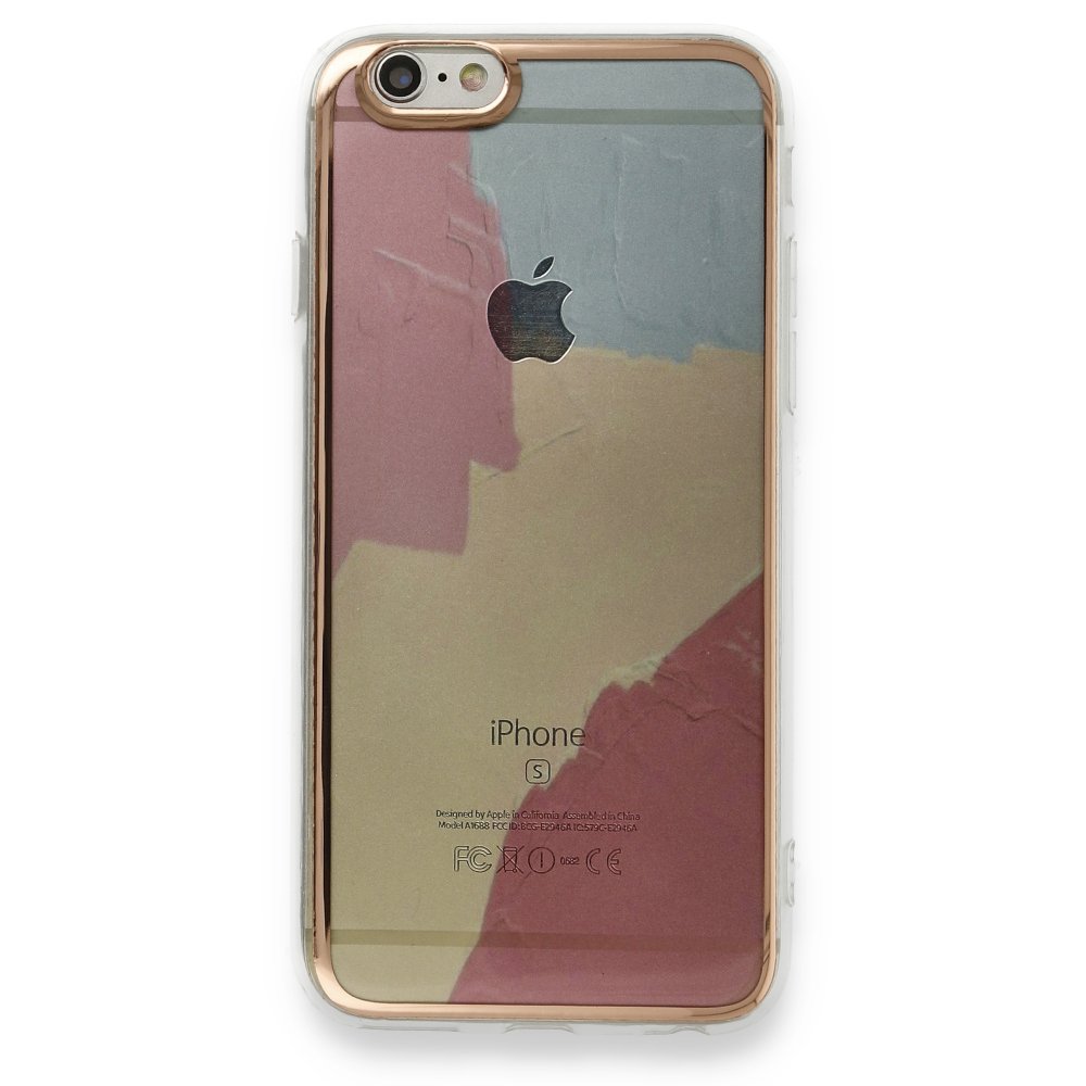 Newface iPhone 6 Kılıf Çiçekli Silikon - Buz Mavi