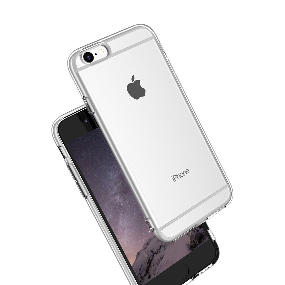 Newface iPhone 6 Kılıf Deluxe 2mm Şeffaf Silikon