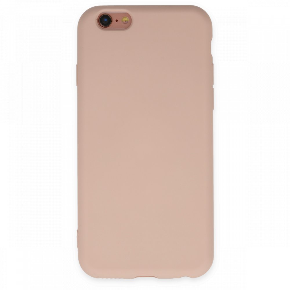 Newface iPhone 6 Kılıf Nano içi Kadife Silikon - Pudra
