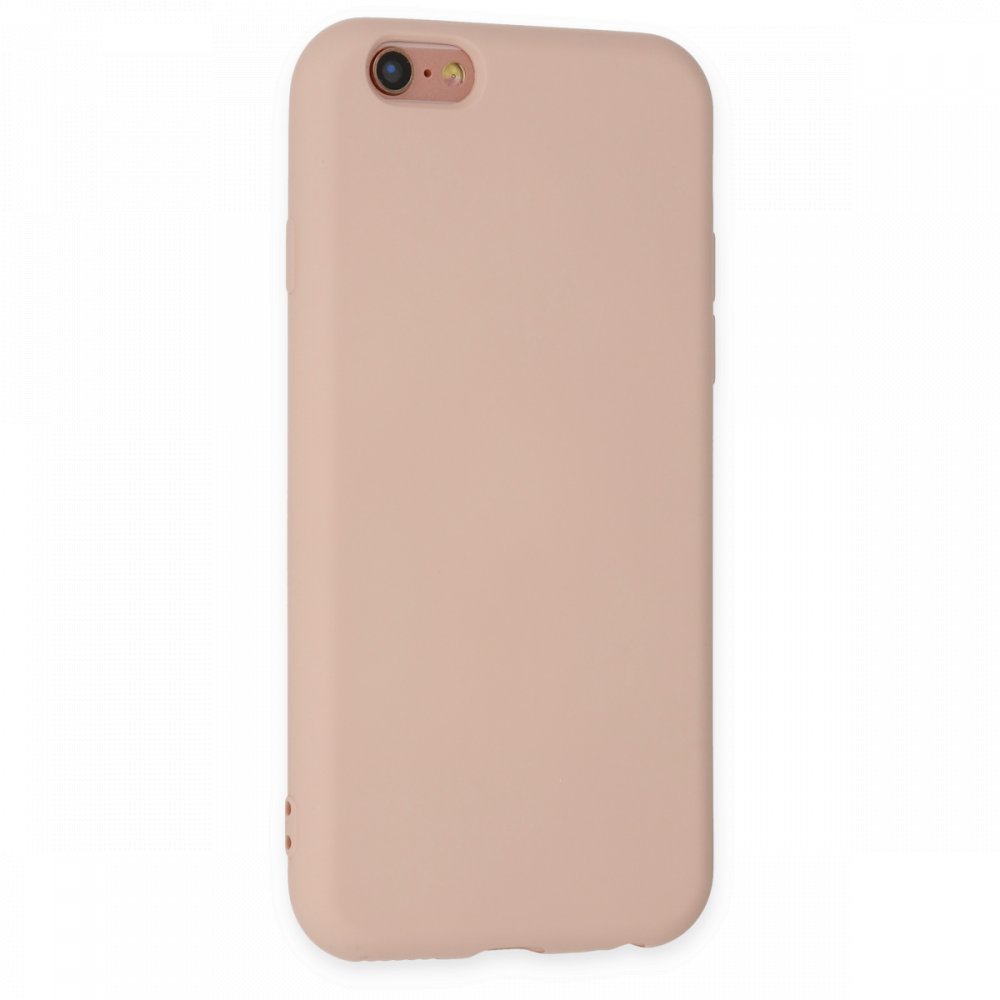 Newface iPhone 6 Kılıf Nano içi Kadife Silikon - Pudra