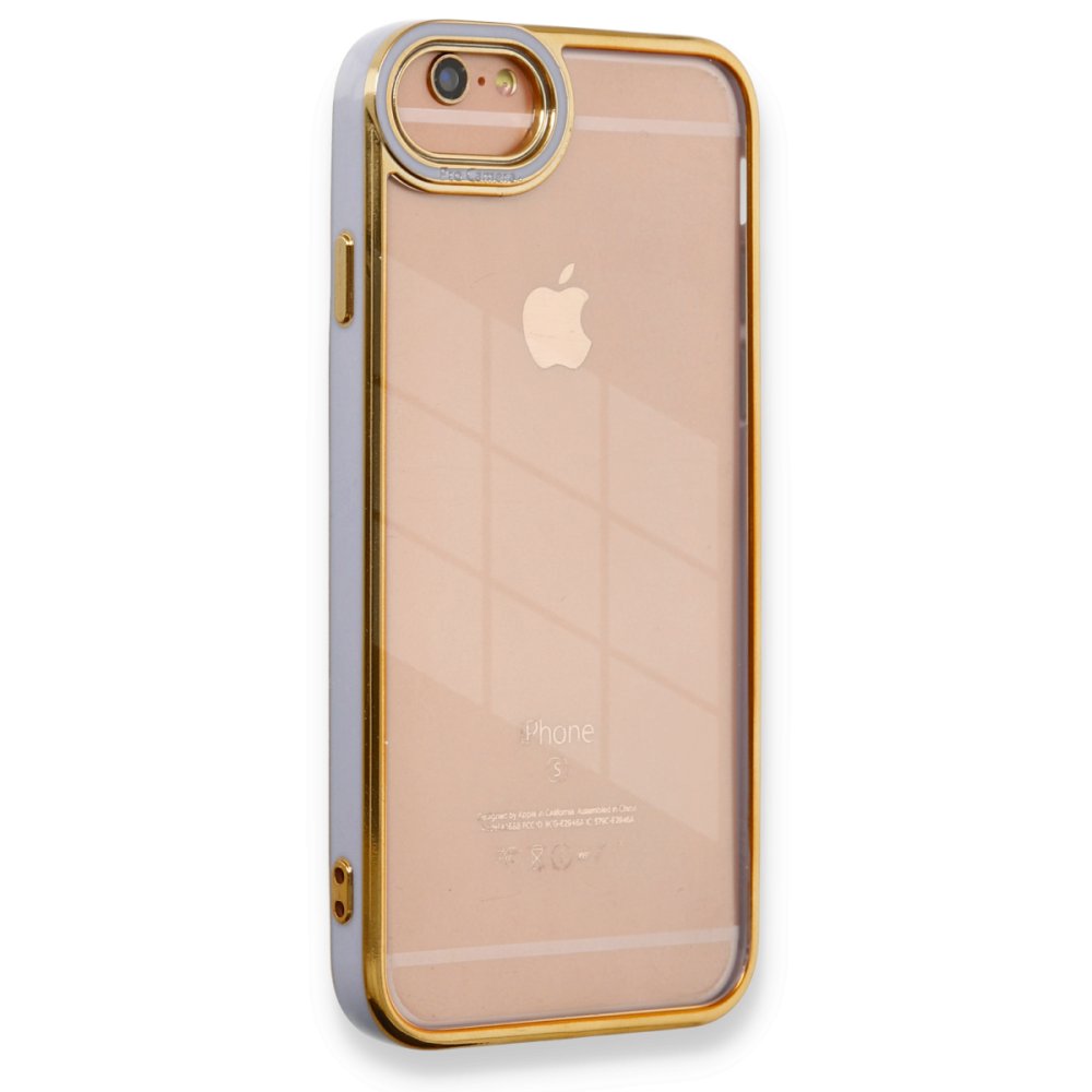 Newface iPhone 6 Plus Kılıf Liva Lens Silikon - Lila