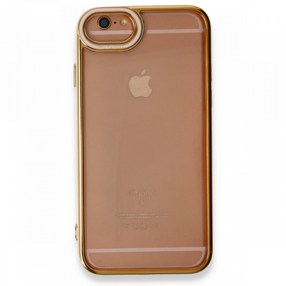 Newface iPhone 6 Plus Kılıf Liva Lens Silikon - Pudra