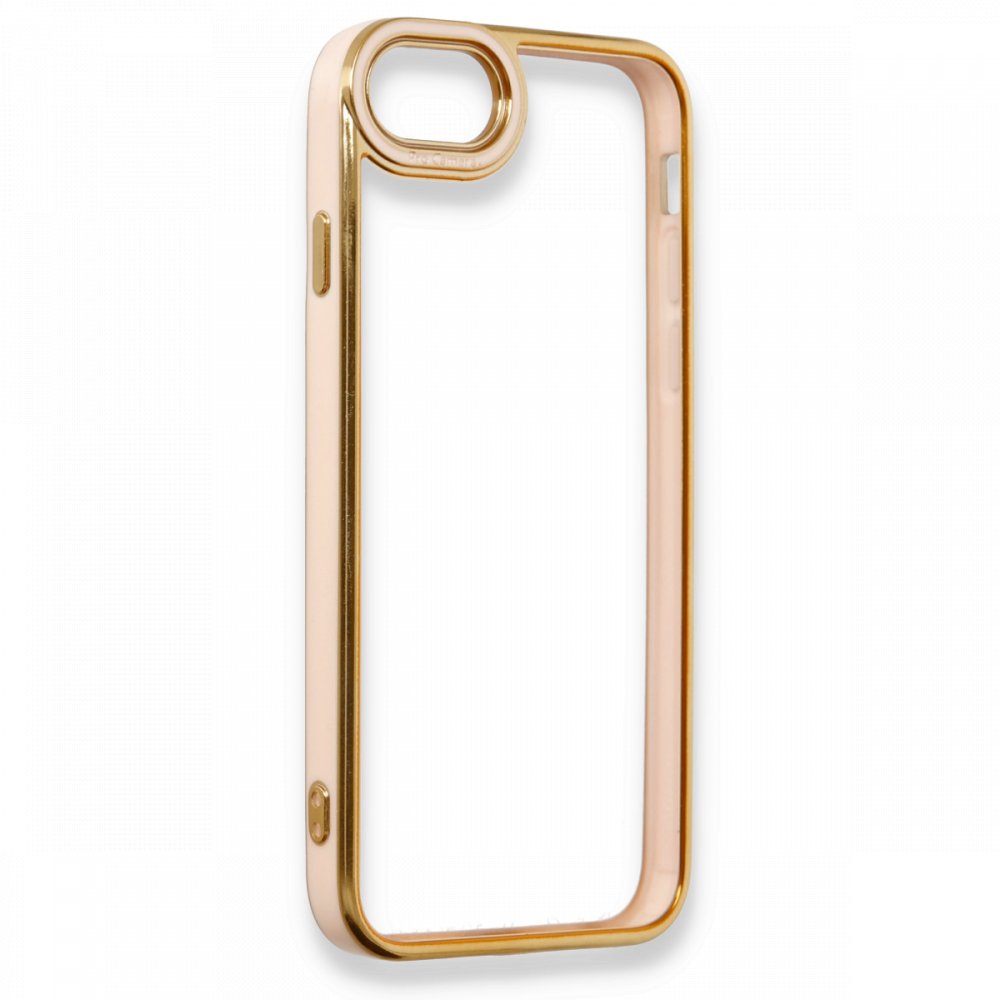 Newface iPhone 6 Plus Kılıf Liva Lens Silikon - Pudra