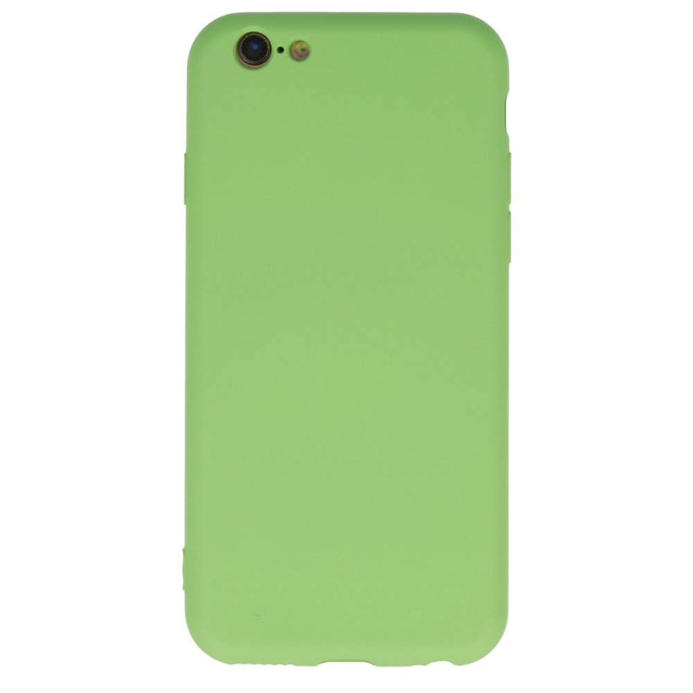 Newface iPhone 6 Plus Kılıf Nano içi Kadife  Silikon - Yeşil
