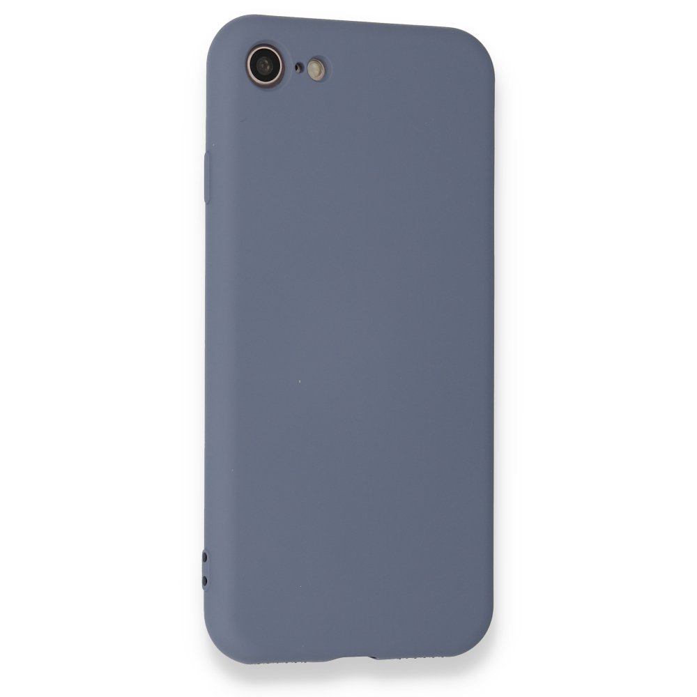 Newface iPhone 7 Kılıf Nano içi Kadife Silikon - Gri