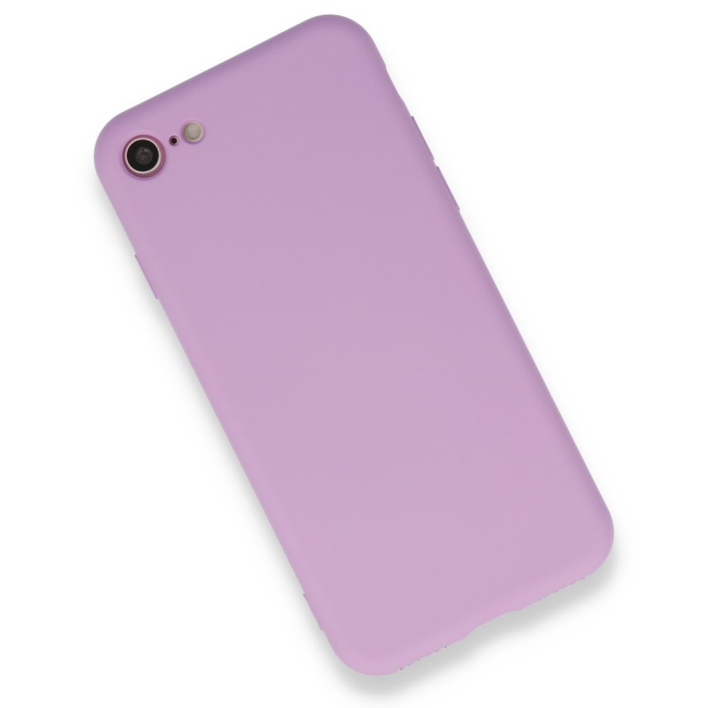 Newface iPhone 7 Kılıf Nano içi Kadife Silikon - Lila