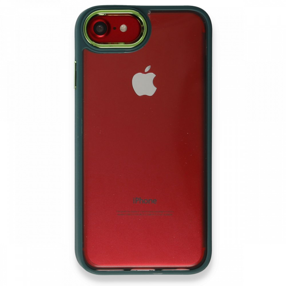 Newface iPhone 7 Kılıf Dora Kapak - Haki Yeşil