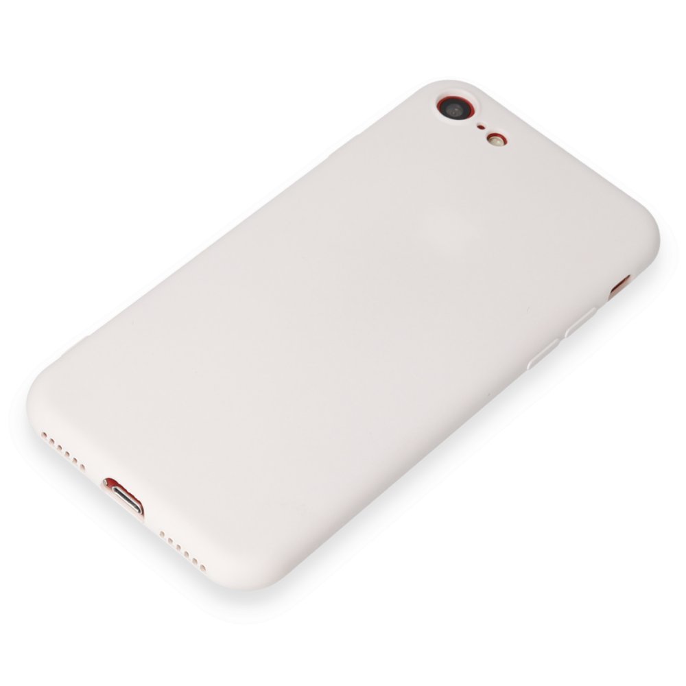 Newface iPhone 7 Kılıf First Silikon - Beyaz